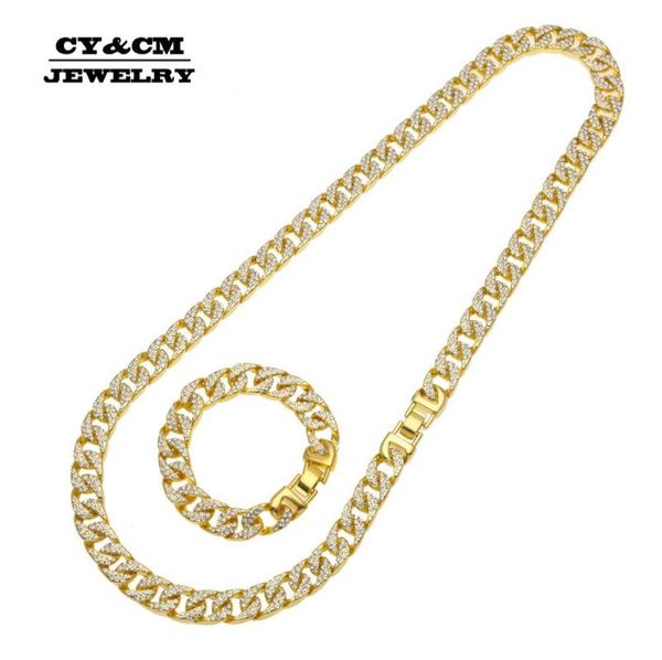 13mm hip hop iced out bling rhinestone necklace for mens cuban link curb chain necklaces gold silver color rapper bracelet set
13mm hip hop iced out bling rhinestone necklace for mens cuban link curb chain necklaces gold silver color rapper bracelet set