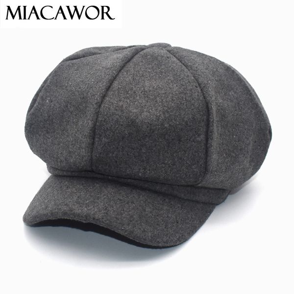 stingy brim hats miacawor wool octagonal for women british vintage beret hat solid color autumn winter casual sboy caps c2, Blue;gray
stingy brim hats miacawor wool octagonal for women british vintage beret hat solid color autumn winter casual sboy caps c2, Blue;gray
