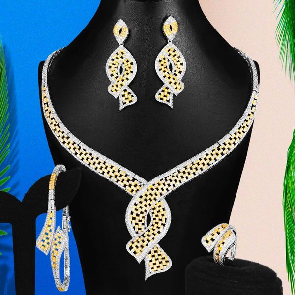 missvikki dubai style delicate 4pcs whirl earring necklace bangle ring jewelry set for women luxury bridal wedding show jewelry, Silver
missvikki dubai style delicate 4pcs whirl earring necklace bangle ring jewelry set for women luxury bridal wedding show jewelry, Silver