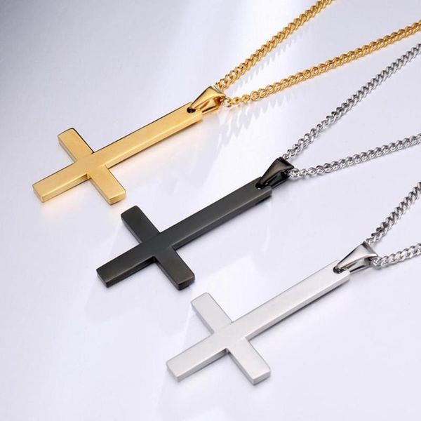2020 western inverted cross pendant necklace plain stainless steel pendant necklace fashion male jewelry, Silver
2020 western inverted cross pendant necklace plain stainless steel pendant necklace fashion male jewelry, Silver