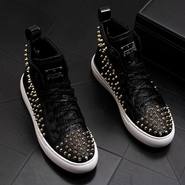 boots men fashion rock punk wear ankle breathable cow leather rivets shoes youth gentleman flat platform boot man bota masculina, Black
boots men fashion rock punk wear ankle breathable cow leather rivets shoes youth gentleman flat platform boot man bota masculina, Black