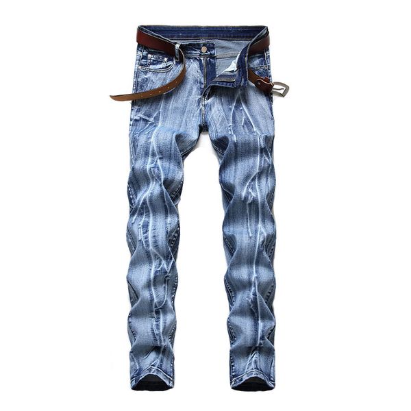 men's jeans mcikkny vintage fashion printed pants straight retro denim trousers for male stretch size 29-42, Blue
men's jeans mcikkny vintage fashion printed pants straight retro denim trousers for male stretch size 29-42, Blue