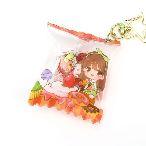 vograce acrylic candy keychain printing plastic transparent acrylic candy pendant inflatable charms as gift, Silver
vograce acrylic candy keychain printing plastic transparent acrylic candy pendant inflatable charms as gift, Silver