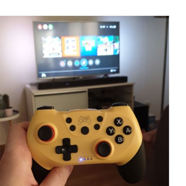 2020 wireless bluetooth gamepad for switch pro game joystick controller with 6-axis handle for switch console
2020 wireless bluetooth gamepad for switch pro game joystick controller with 6-axis handle for switch console