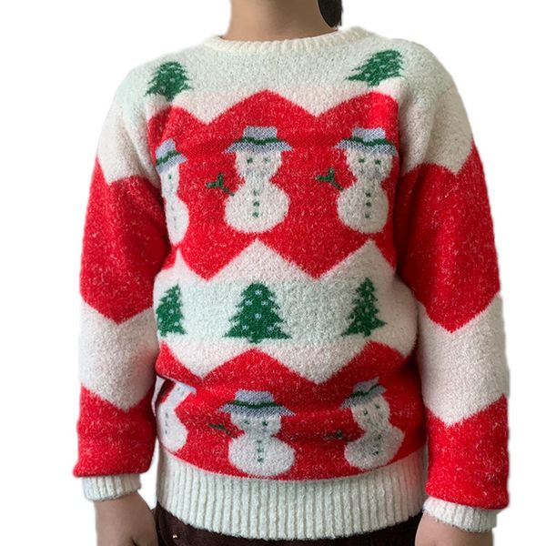 new style dongguan boy's girls christmas snowman red and white sweater pullover sweater children's, Blue
new style dongguan boy's girls christmas snowman red and white sweater pullover sweater children's, Blue