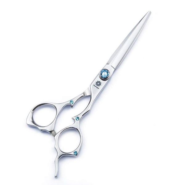 6.0 inch professional silver hair cutting scissor barber straight shears tool with delicate blue screw
6.0 inch professional silver hair cutting scissor barber straight shears tool with delicate blue screw