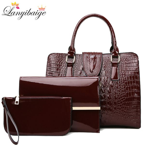 new 3 sets women handbags crocodile pattern leather handbags brand shoulder messenger bags for women 2020 purses and
new 3 sets women handbags crocodile pattern leather handbags brand shoulder messenger bags for women 2020 purses and