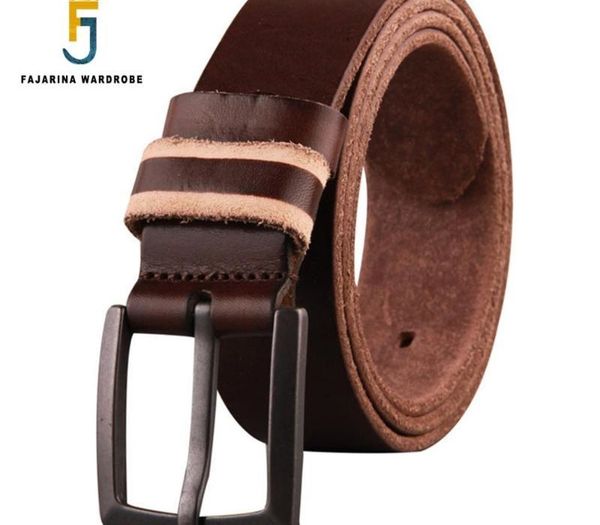 fajarina men's quality pin clasp buckle design retro style man belt pure solid cowhide leather belts for men jeans n17fj479, Black;brown
fajarina men's quality pin clasp buckle design retro style man belt pure solid cowhide leather belts for men jeans n17fj479, Black;brown
