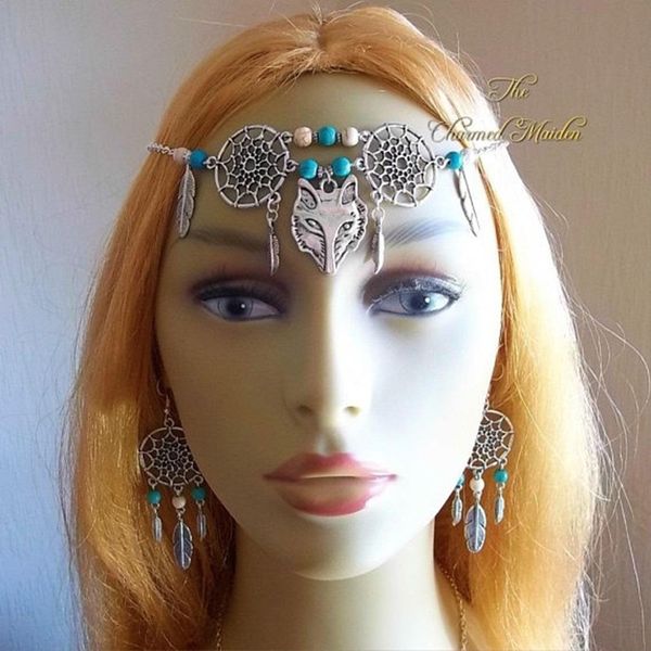 wizard hair clip hollow dream catcher head chain bohemian natural feather hair ornament accessories for women, Golden;silver
wizard hair clip hollow dream catcher head chain bohemian natural feather hair ornament accessories for women, Golden;silver