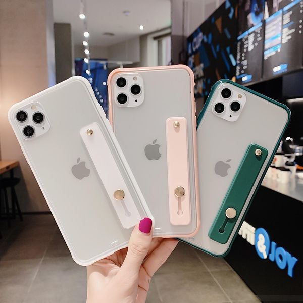 shockproof wristband phone case for iphone 11pro max xs x xr 8 7 6 6s plus cases transparent wrist strap stand back cover covers
shockproof wristband phone case for iphone 11pro max xs x xr 8 7 6 6s plus cases transparent wrist strap stand back cover covers