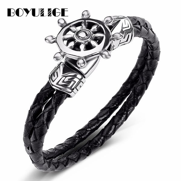 fashion jewelry genuine multi-layer leather bracelet men anchor rudder stainless steel bracelets for women hooks navy nautical, Golden;silver
fashion jewelry genuine multi-layer leather bracelet men anchor rudder stainless steel bracelets for women hooks navy nautical, Golden;silver