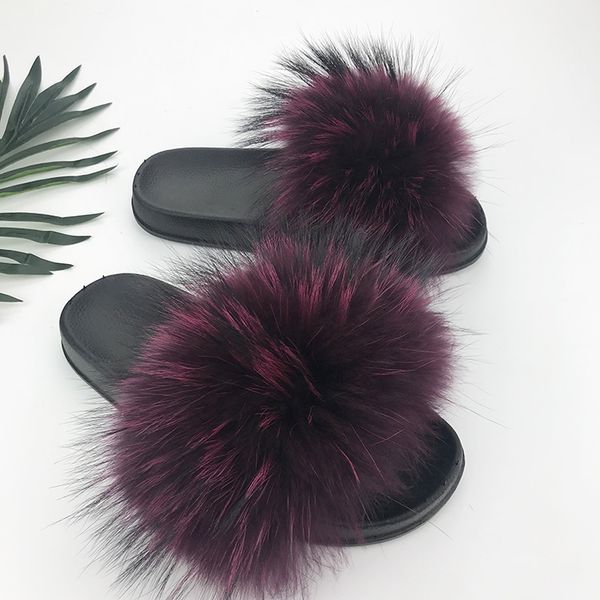 multicolor new real fur slipper spring summer slide fashion lady shoes, Black
multicolor new real fur slipper spring summer slide fashion lady shoes, Black