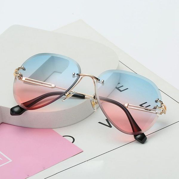sunglasses uv400 ocean lens shades women brand designer rimless sun glasses cutting ladies frameless metal eyeglasses, White;black
sunglasses uv400 ocean lens shades women brand designer rimless sun glasses cutting ladies frameless metal eyeglasses, White;black
