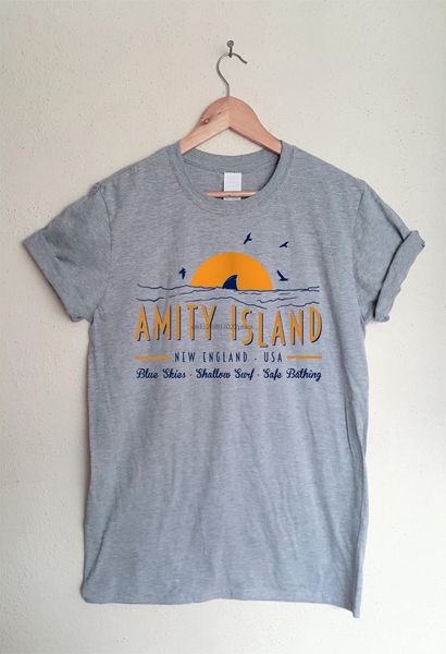 amity island jaws inspired short sleeve t shirt - retro film - mens and ladies style men t shirt
amity island jaws inspired short sleeve t shirt - retro film - mens and ladies style men t shirt