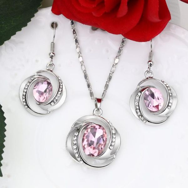 earrings & necklace hesiod fashion crystal set silver color chain jewelry sets wedding valentine's gift
earrings & necklace hesiod fashion crystal set silver color chain jewelry sets wedding valentine's gift