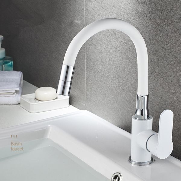 bathroom sink faucets faucet single handle rotation basin mixer cold and water black/white tap
bathroom sink faucets faucet single handle rotation basin mixer cold and water black/white tap