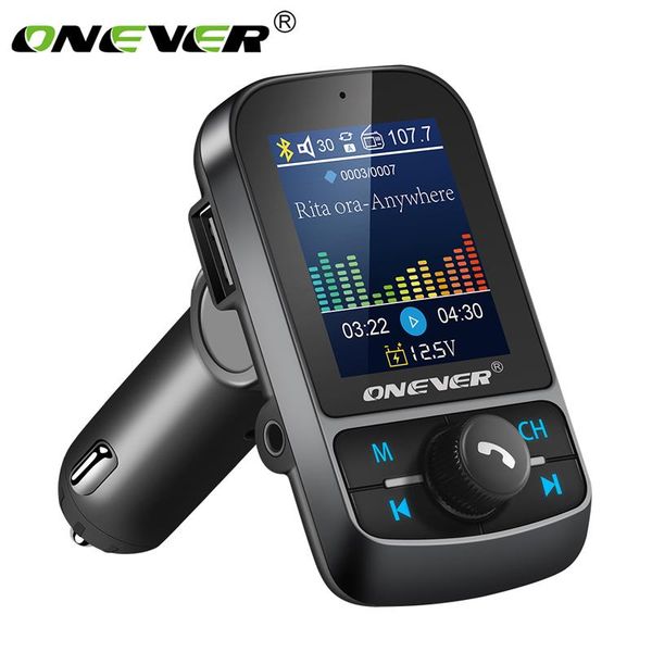 onever car kit fm transmitter 1.8" color screen aux modulator bluetooth wireless mp3 radio adapter 5v 3.1a usb charger tf card
onever car kit fm transmitter 1.8" color screen aux modulator bluetooth wireless mp3 radio adapter 5v 3.1a usb charger tf card