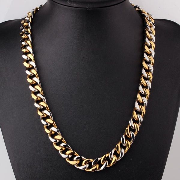 chains 15mm wide stainless steel curb cuban link chain miami necklaces for men jewelry 7-36 inch, Silver
chains 15mm wide stainless steel curb cuban link chain miami necklaces for men jewelry 7-36 inch, Silver