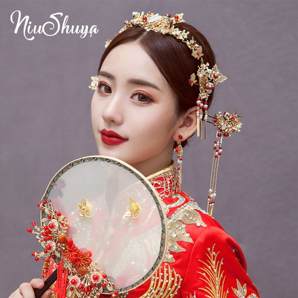 hair clips & barrettes niushuya chinese traditional gold bridal headdress beaded ancient butterfly hairpin long tassel wedding jewelry acces, Golden;silver
hair clips & barrettes niushuya chinese traditional gold bridal headdress beaded ancient butterfly hairpin long tassel wedding jewelry acces, Golden;silver