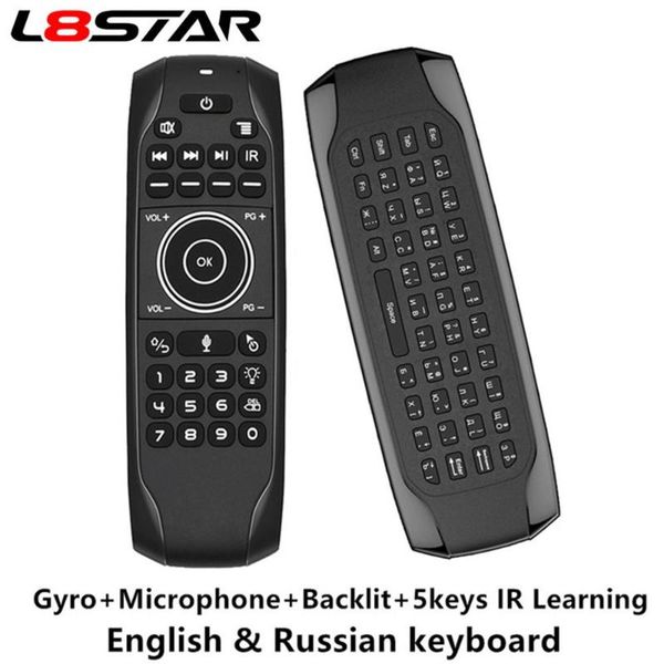 l8star g7 2.4g voice blacklit air mouse mini клавиатура с английским и русским новое прибытие гироскопом ик обучения smart remote control
l8star g7 2.4g voice blacklit air mouse mini клавиатура с английским и русским новое прибытие гироскопом ик обучения smart remote control