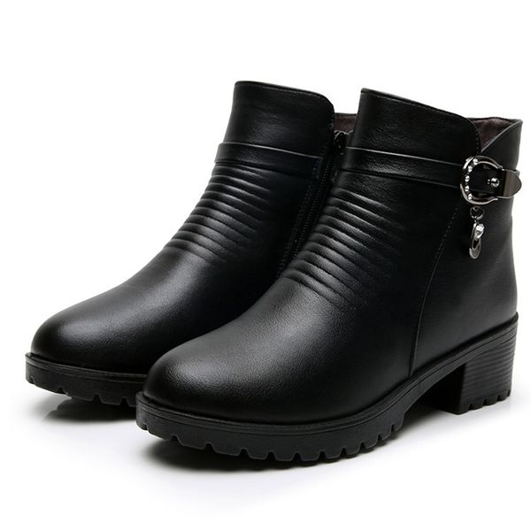 zzpohe genuine leather women boots 2020 women snow boots wedge heels winter shoes large size mother warm ankle shoes, Black
zzpohe genuine leather women boots 2020 women snow boots wedge heels winter shoes large size mother warm ankle shoes, Black