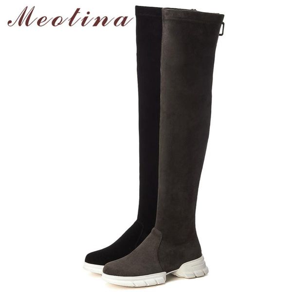 meotina winter over the knee boots women cow suede thick heel thigh high boots slim stretch zipper shoes ladies fall size 34-39, Black
meotina winter over the knee boots women cow suede thick heel thigh high boots slim stretch zipper shoes ladies fall size 34-39, Black
