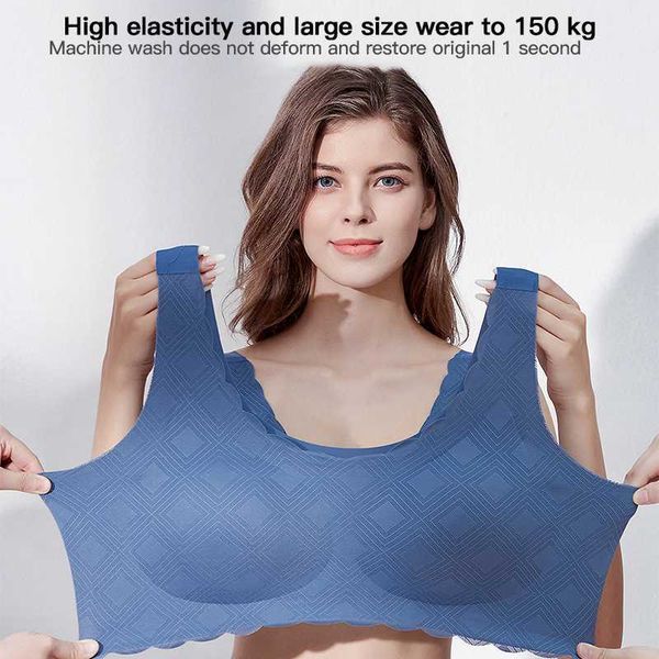 тонкий push up bra жилет женщины ice шелковый бесшовное белье soft удобный sleep топ с chest проложенный плюс размер bras 5xl 6xl 7xl, White;black
тонкий push up bra жилет женщины ice шелковый бесшовное белье soft удобный sleep топ с chest проложенный плюс размер bras 5xl 6xl 7xl, White;black