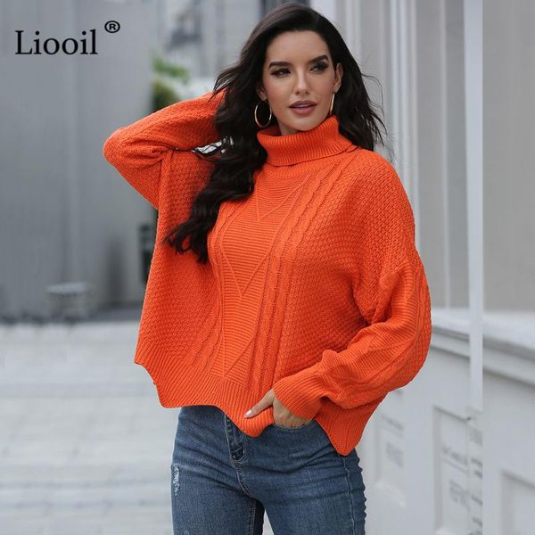 liooil knitwear sweater loose women pullover female jumper fall 2020 winter long sleeve turtleneck black warm sweaters, White;black
liooil knitwear sweater loose women pullover female jumper fall 2020 winter long sleeve turtleneck black warm sweaters, White;black