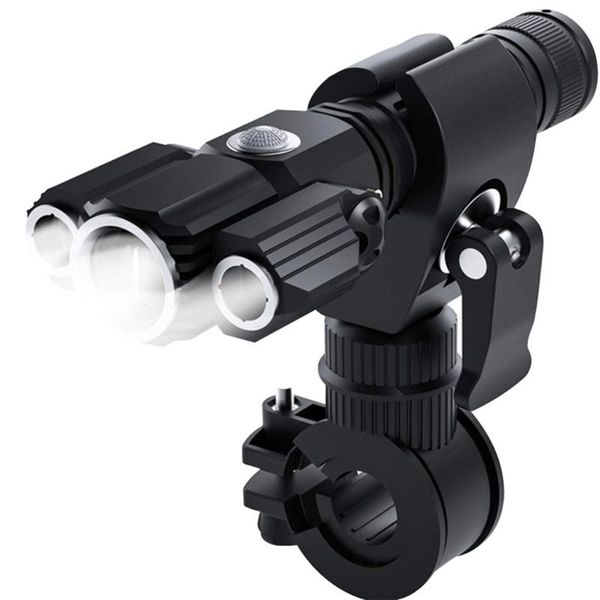 bike lights t6 l2led aluminum alloy multifunction three lamp head aircraft shape portable lightweight light
bike lights t6 l2led aluminum alloy multifunction three lamp head aircraft shape portable lightweight light