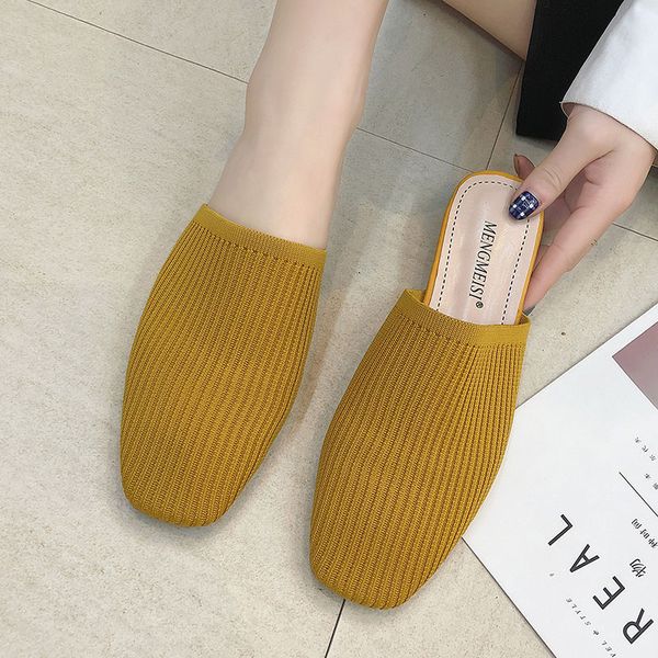 square toe stretch slippers low block heel slip on casual comfort lazy lady weekends shoes flats spring summer slippers women, Black
square toe stretch slippers low block heel slip on casual comfort lazy lady weekends shoes flats spring summer slippers women, Black