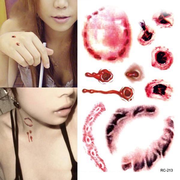 temporary tattoo sticker horror cat bat terror wound realistic blood injury scar tattoo sticker for halloween makeup body art
temporary tattoo sticker horror cat bat terror wound realistic blood injury scar tattoo sticker for halloween makeup body art