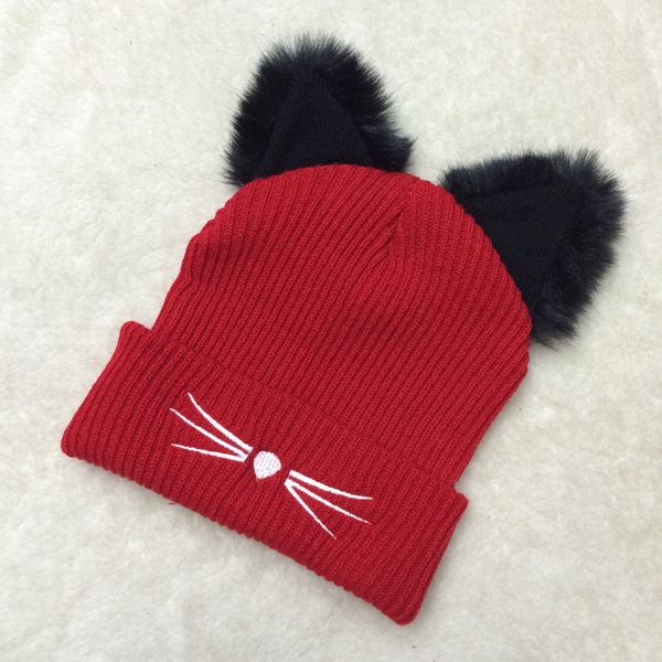 new arrive woman winter hat beanies skullies knitted outdoor keep warm lovely cat ear embroidery cat mustache caps good quality, Blue;gray
new arrive woman winter hat beanies skullies knitted outdoor keep warm lovely cat ear embroidery cat mustache caps good quality, Blue;gray