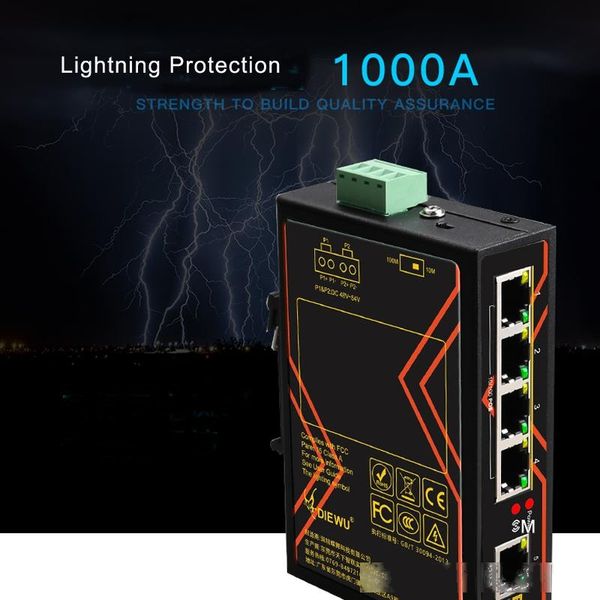 rail industrial switch 10/100mbps 5 port ethernet industrial poe switch support 45-54v power supply
rail industrial switch 10/100mbps 5 port ethernet industrial poe switch support 45-54v power supply