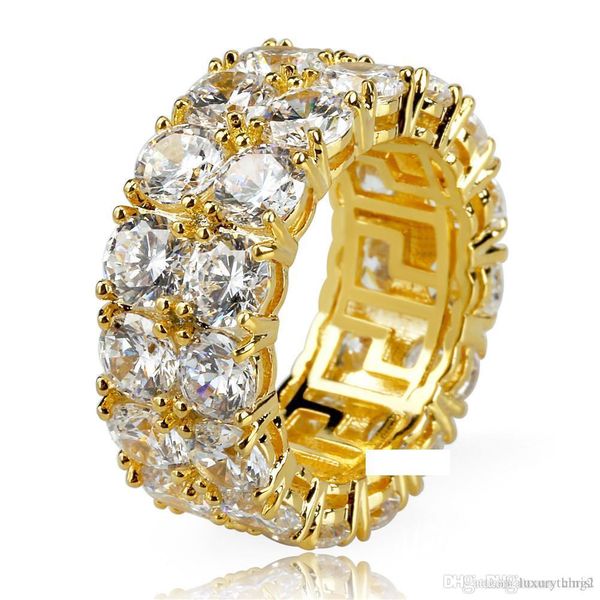 hip hop iced out copper gold silver color plated micro pave cz stone 2 row round ring men women charm jewelry
hip hop iced out copper gold silver color plated micro pave cz stone 2 row round ring men women charm jewelry