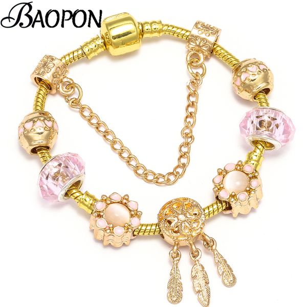 fashion gold charm bracelets bangle for women with gold color murano glass beads strand fine bracelets friendship diy jewelry, Golden;silver
fashion gold charm bracelets bangle for women with gold color murano glass beads strand fine bracelets friendship diy jewelry, Golden;silver