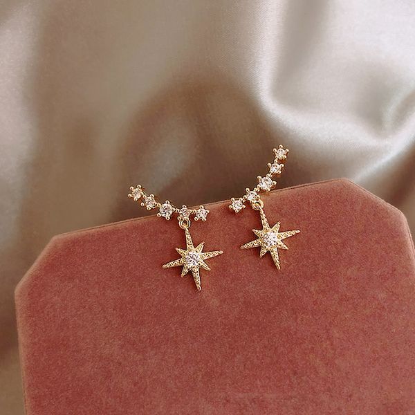 dangle & chandelier 2021 contracted delicate crystal star temperament drop earrings women korean classic style small fashion, Silver
dangle & chandelier 2021 contracted delicate crystal star temperament drop earrings women korean classic style small fashion, Silver