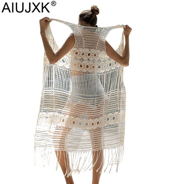 women's knits & tees aiujxk 2021 summer beach style hollow out long cardigan women sleeveless loose casual knitted smock tassel blouse, White
women's knits & tees aiujxk 2021 summer beach style hollow out long cardigan women sleeveless loose casual knitted smock tassel blouse, White