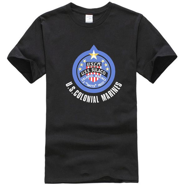 aliens colonial marines weyland yutani - uss sulaco black t-shirt fn01450 (2