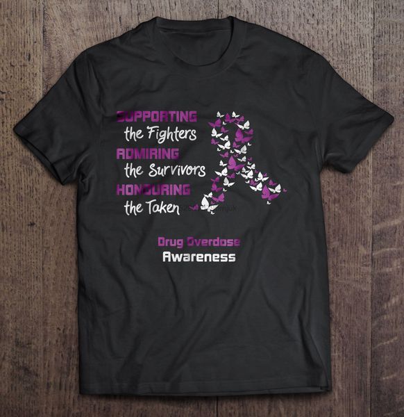 men t shirt supporting the fighters romiring the survivors honouring the taken drug overdose awareness women t-shirt
men t shirt supporting the fighters romiring the survivors honouring the taken drug overdose awareness women t-shirt