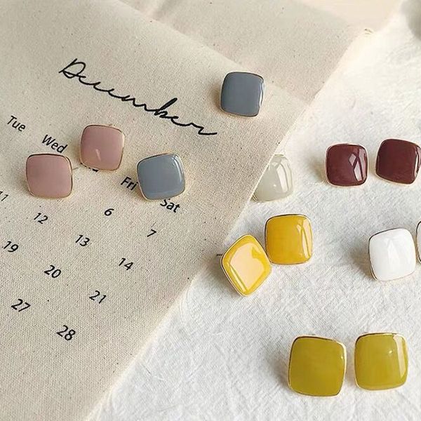 quality new cute vintage colorful enamel square glaze stud earrings for women fashion boucle doreille brincos jewelry
quality new cute vintage colorful enamel square glaze stud earrings for women fashion boucle doreille brincos jewelry