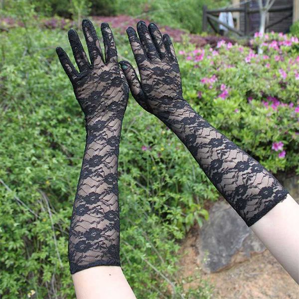 five fingers gloves lace long women transparent floral opera arm full finger sunscreen fishnet mesh weddingg party, Blue;gray
five fingers gloves lace long women transparent floral opera arm full finger sunscreen fishnet mesh weddingg party, Blue;gray
