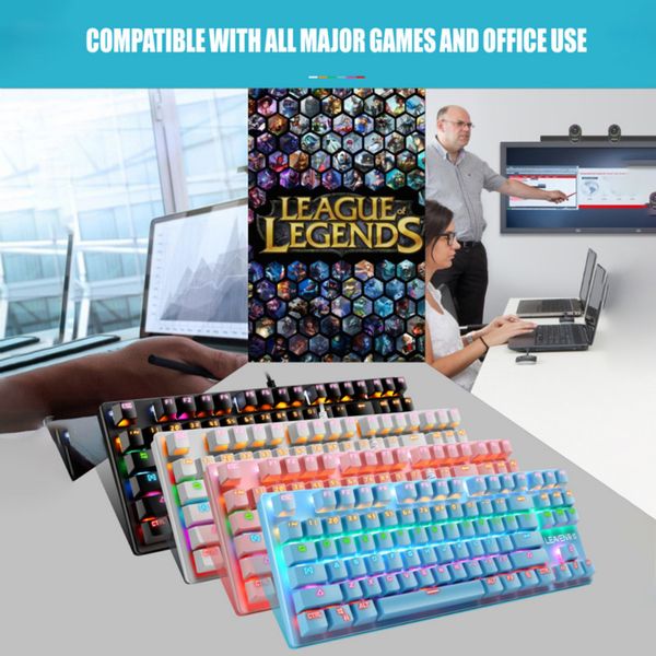 k550 87 keys mechanical keyboard punk mechanical keyboard green axis gaming competitive office notebook professional
k550 87 keys mechanical keyboard punk mechanical keyboard green axis gaming competitive office notebook professional