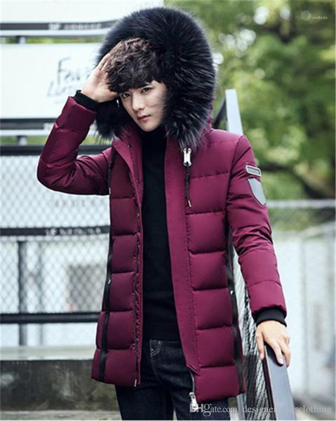 long sleeve mens coats fashion solid color male parkas with zipper winter thick mens down jackets hooded, Black
long sleeve mens coats fashion solid color male parkas with zipper winter thick mens down jackets hooded, Black