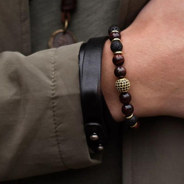 charm bracelets men bracelet 2021 fashion pave cz golden ball lava stone bead handmade for jewelry male pulsera gift, Golden;silver
charm bracelets men bracelet 2021 fashion pave cz golden ball lava stone bead handmade for jewelry male pulsera gift, Golden;silver
