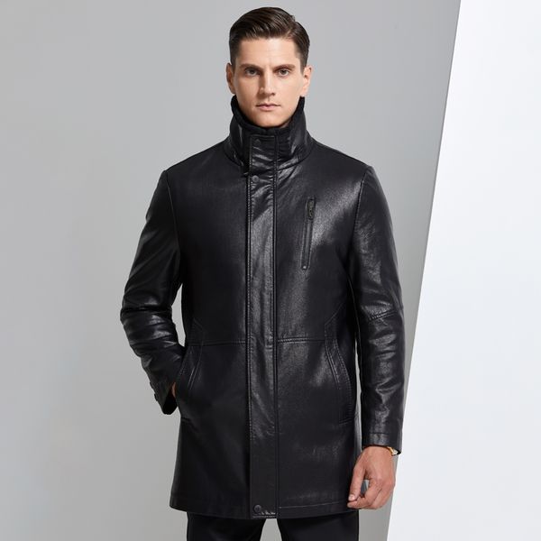 2020 new leather jacket men winter thick wool pu leather coat men casual thermal stand collar faux coat warm jacket, Black
2020 new leather jacket men winter thick wool pu leather coat men casual thermal stand collar faux coat warm jacket, Black
