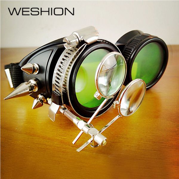 steampunk sunglasses men nail frame green lens women sun glasses halloween cosplay party glasses vintage eyewear, White;black
steampunk sunglasses men nail frame green lens women sun glasses halloween cosplay party glasses vintage eyewear, White;black