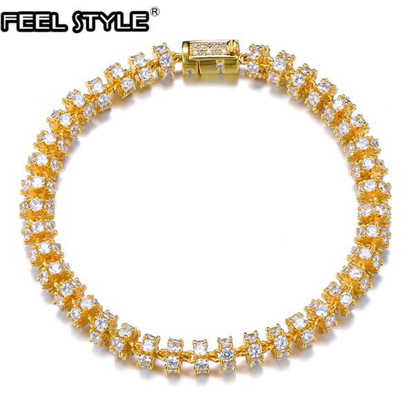 6mm bling cz cubic zirconia iced out round link chain bracelets for men hip hop rapper jewelry, Black
6mm bling cz cubic zirconia iced out round link chain bracelets for men hip hop rapper jewelry, Black