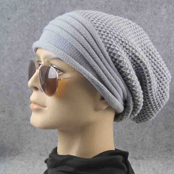 new solid color winter hat long size knitted cap casual beanies for men & women solid bonnet cap, Blue;gray
new solid color winter hat long size knitted cap casual beanies for men & women solid bonnet cap, Blue;gray