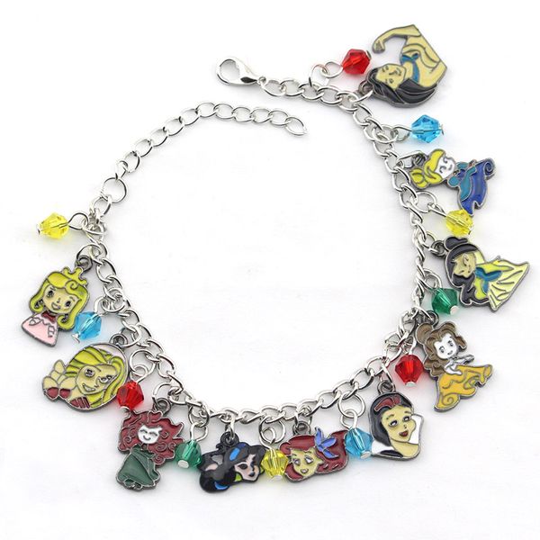anime jewelry dis ney princess (10 themed charms) assorted metal charm bracelet children's christmas gift, Black
anime jewelry dis ney princess (10 themed charms) assorted metal charm bracelet children's christmas gift, Black