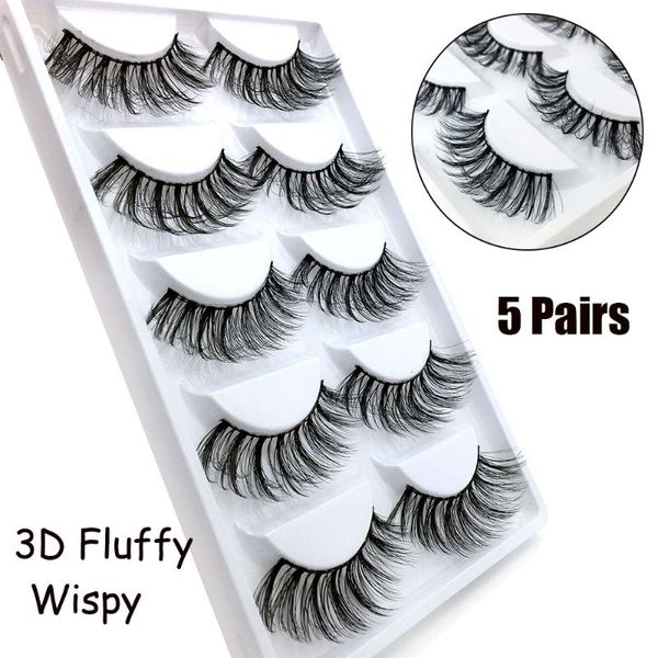 5 pairs 3d faux mink hair 2 styles eyelashes long wispy fluffy eyelashes natural long extension tools handmade makeup tools
5 pairs 3d faux mink hair 2 styles eyelashes long wispy fluffy eyelashes natural long extension tools handmade makeup tools